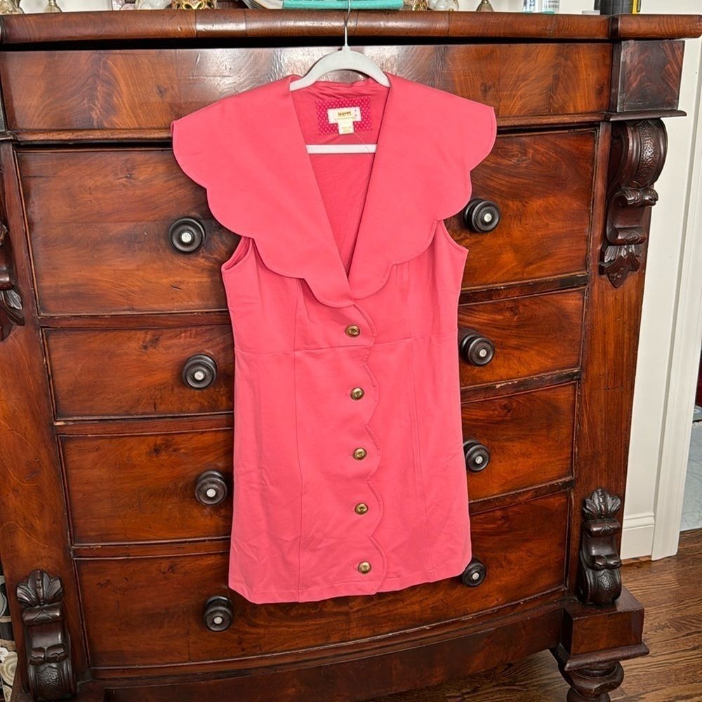 Maeve Scalloped Buttondown Dress Size Medium - Picture 5 of 8